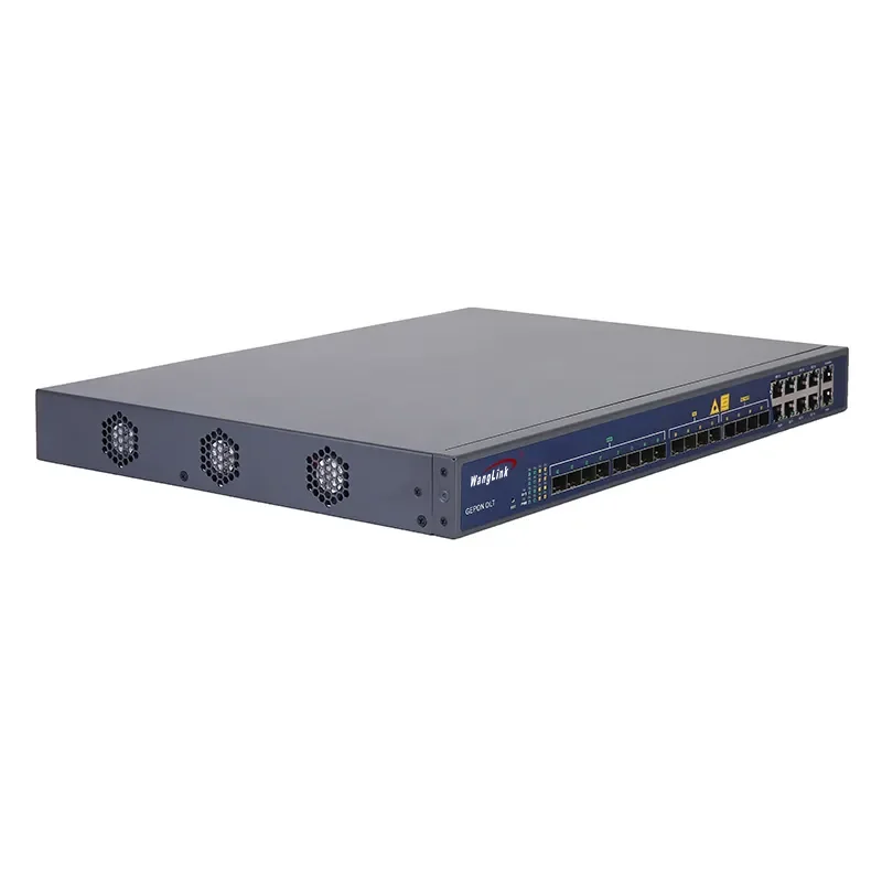 Wanglink Layer3 Epon 8 pon Port OLT 1U 19 inches Gigabit 16 Uplink 4 sfp 4 SFP+ 8 RJ45 with SNMP/Telnet/CLI/WEB/SSH v2 Epon OLT