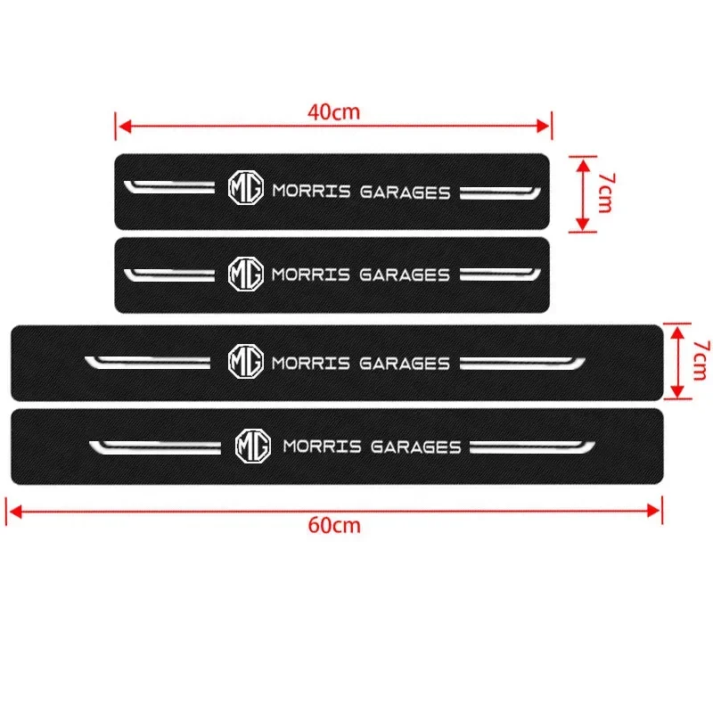 Car Carbon Fiber Protection Decals for MG ZS ZST HS MG3 MG4 EV MG5 MG6 MG7 GT GS Door Sill Trunk Bumper