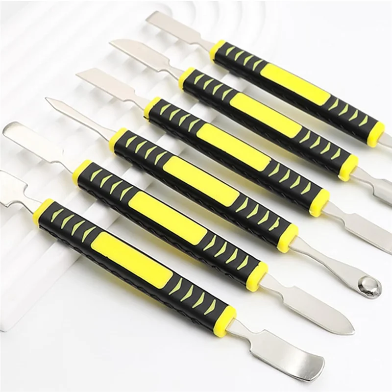 

A93E-Металлический лом, набор из 6 предметов, профессиональный набор инструментов для ремонта телефона, двусторонний инструмент для открытия, высокая практичность