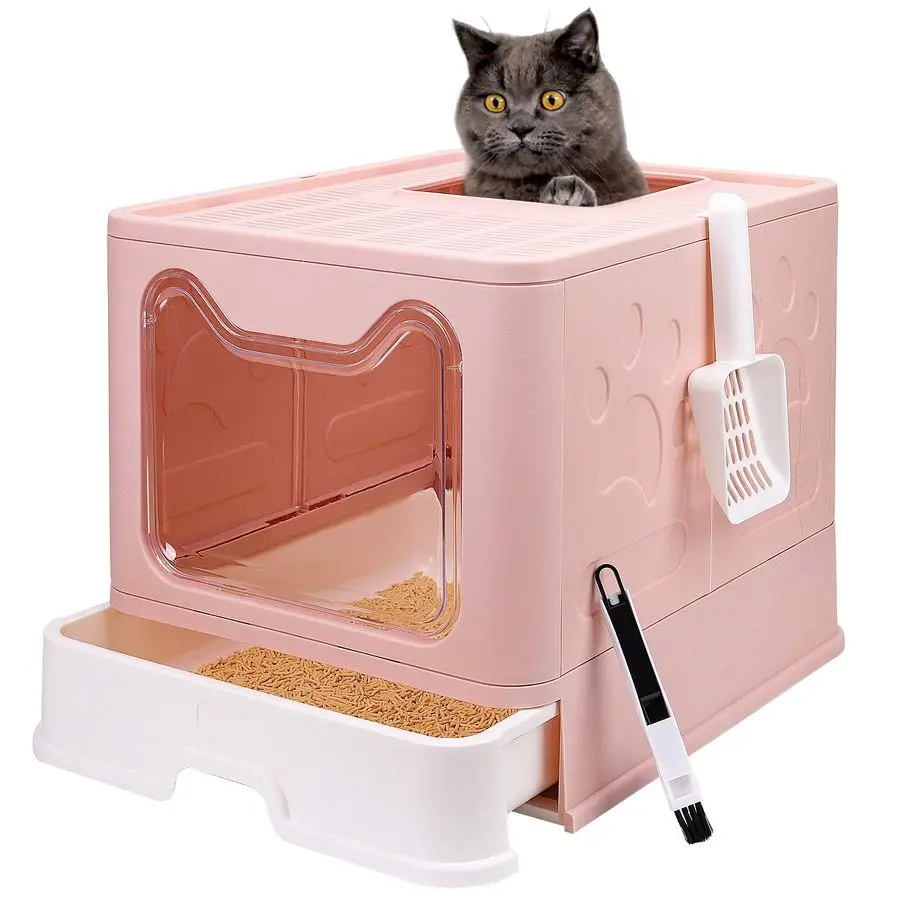 Cat Litter Box With…