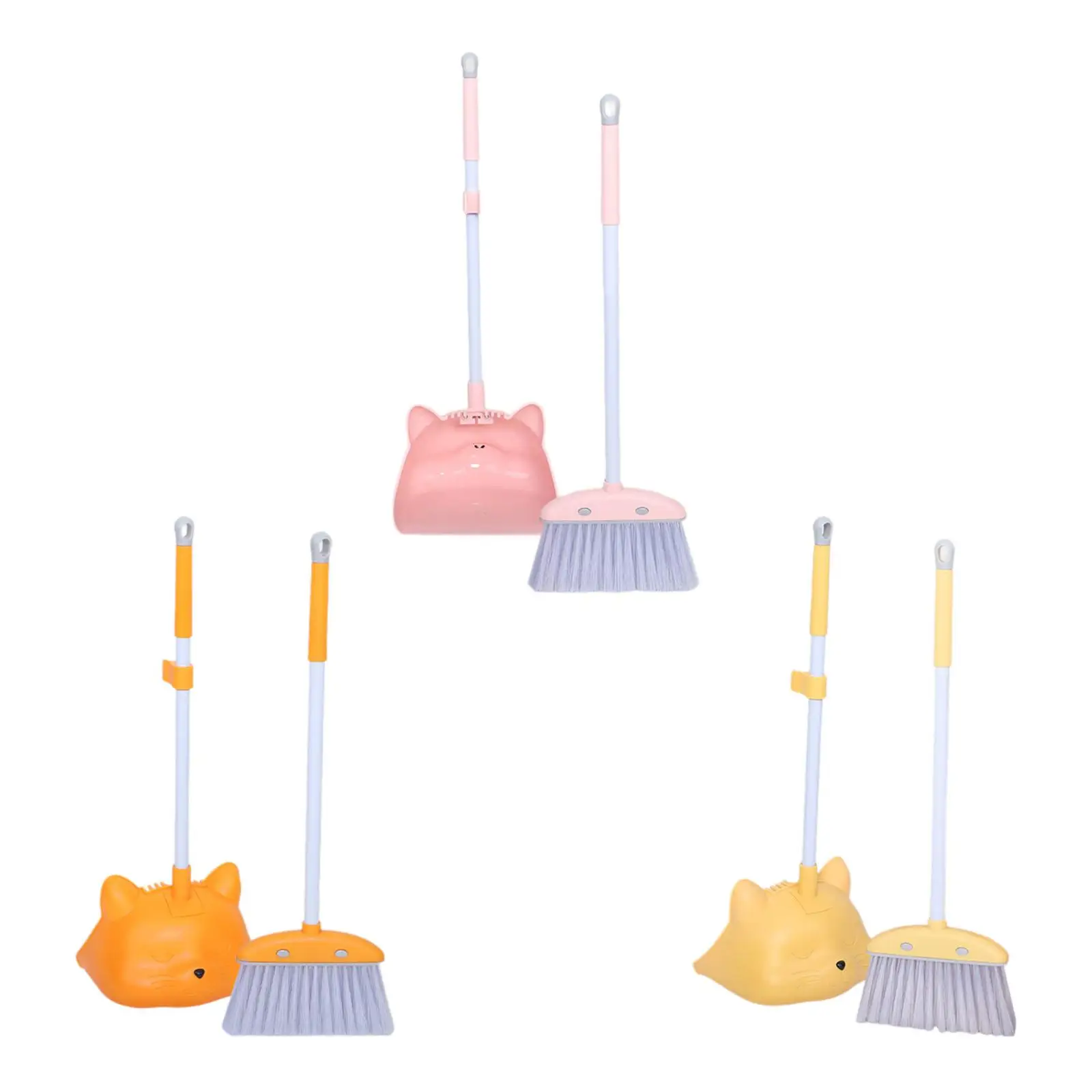 Children Cleaning Broom Dustpan Set Cleaning Sweeping Play Set Novelty Toddlers Cleaning Toys Set for Girls Boys Age 3-6 Kids