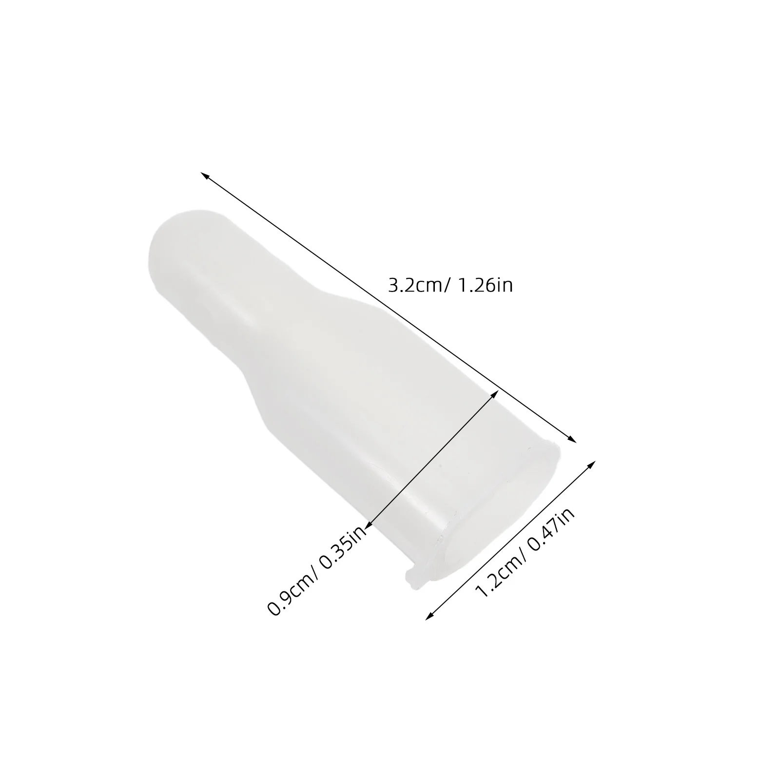 10Pcs Umbrella Tail Beads Replacement Plastic End Tips 10x6mm for Stick Umbrella Rainshade Ribs Repair Parts Accessories