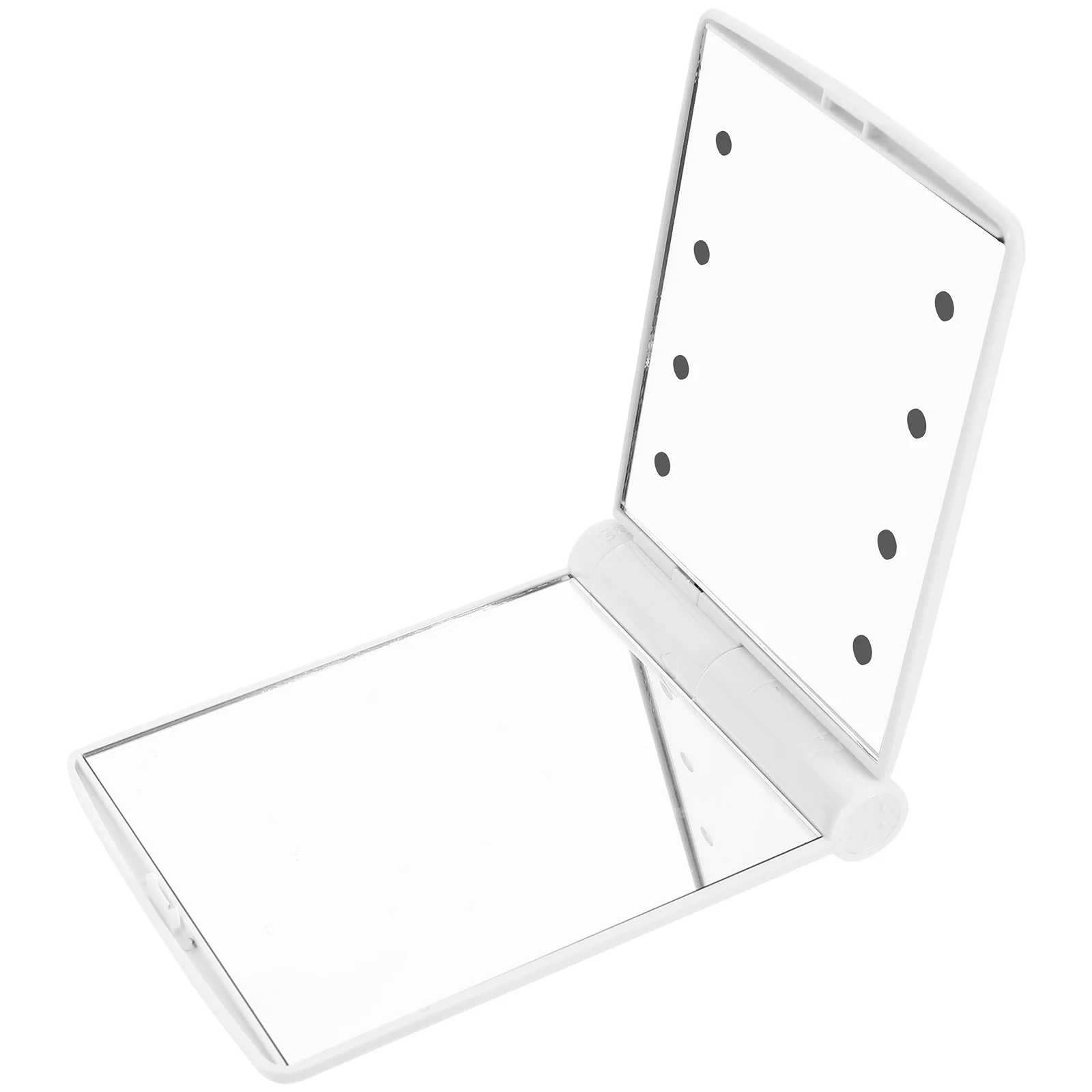 折りたたみ式トラベルLEDメイクアップミラー コンパクトポータブルタッチスクリーン照明付きミラー メイクアップ用 傷跡コントロール