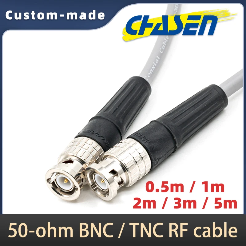Canare L-3D2V 50-ohm RF Cable for Shure/Sennheiser Wireless Microphone Amplifier Systems,BNC to BNC/TNC adapter 0.5m/1m/2m/3m/5m