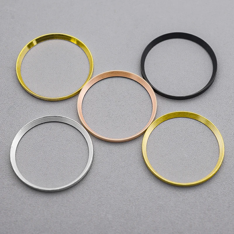 30.5 mm Watch Plastic Scale Chapter Ring Copper Inner Ring Replacement Ring NH35 NH36 Copper Ring Case Watch Case Chapter Ring