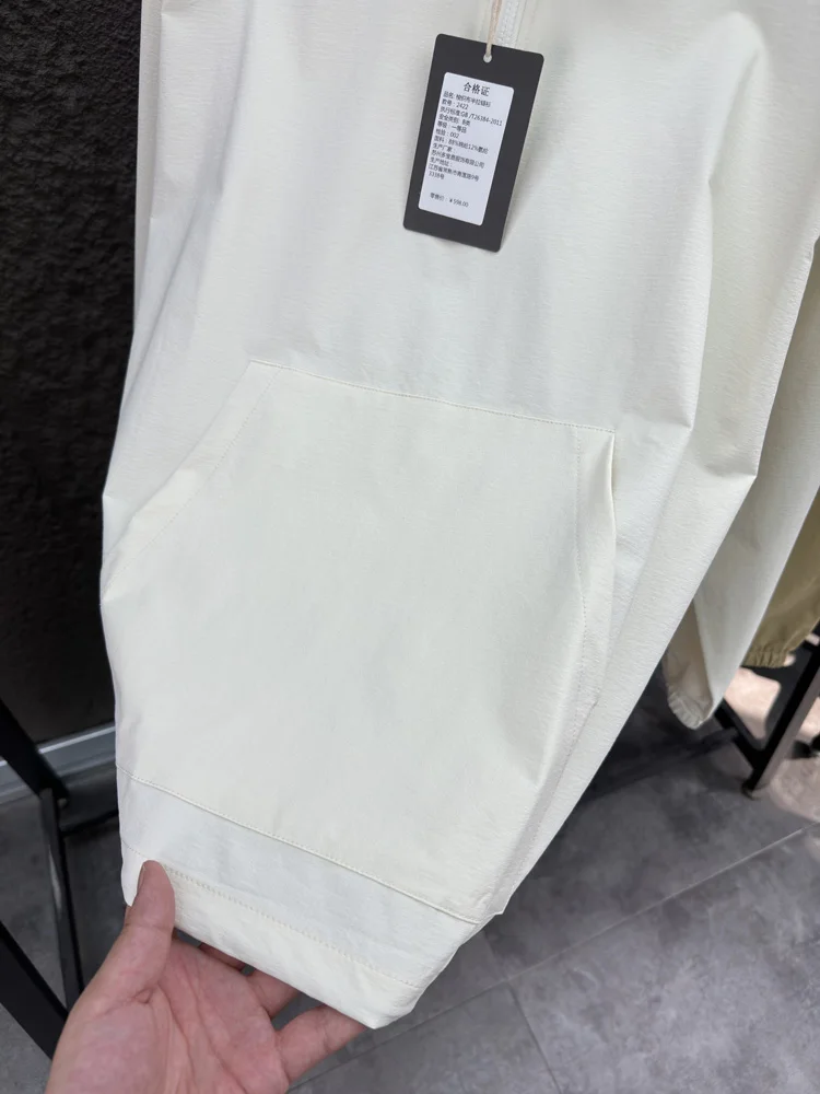 Svip خفيفة الوزن عارضة هوديي Jaet سستة الوقوف الياقة فضفاضة تناسب الخريف الربيع ex زوجين Faion البلوز ملابس خارجية