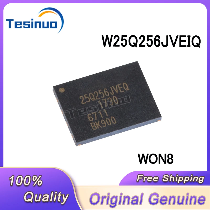 5/PCS New Original W25Q256JVEIQ W25Q256JVEQ 25Q256JVEQ SON8 Memory chip 32MB 256Mbit memory In Stock