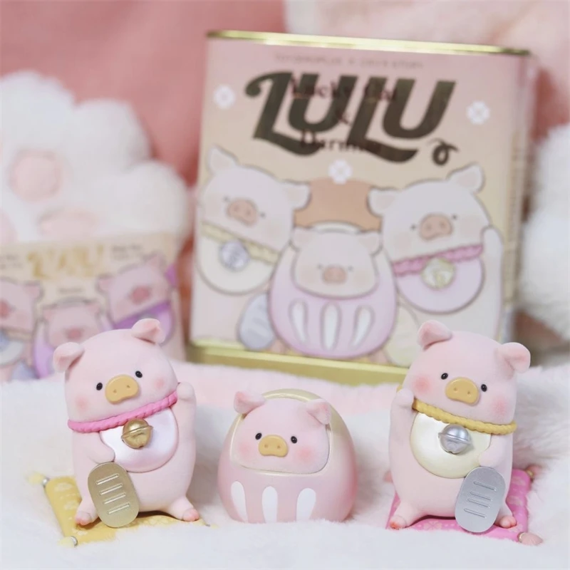 LuLu the Piggy Lucky Cat & Daruma LULU 돼지 52 장난감 액션 피규어 인형 장난감, 어린이 방 장식, 크리스마스 선물