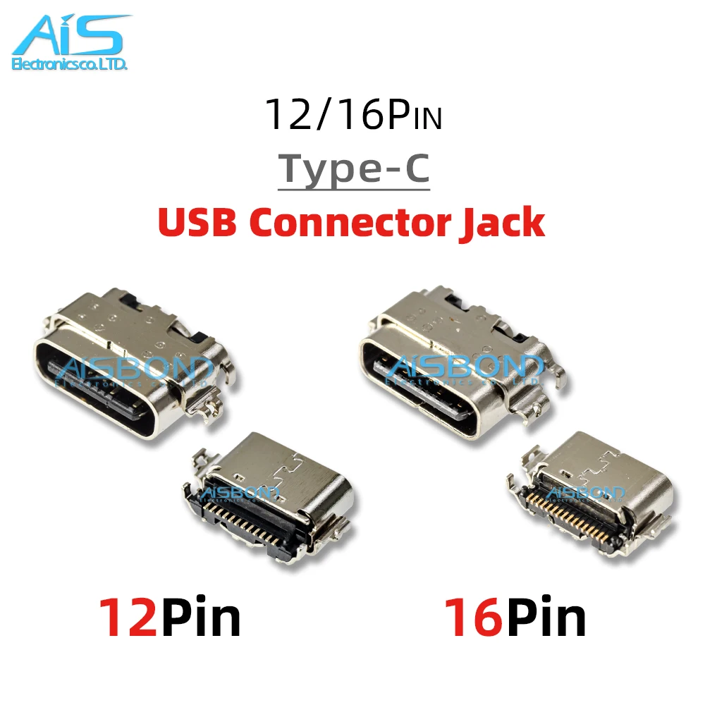 10Pcs/Lot 12Pin 16Pin Type-C USB Charging Port Jack socket charger Connector dock For TCL 9080 9080G 9081X 9081 Tab 10S