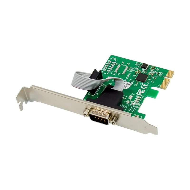 

Плата расширения ST328 Pcie X1 AX99100 1S DB-9 Pin RS232, промышленный Порт COM, многофункциональная Удобная долговечная Плата расширения