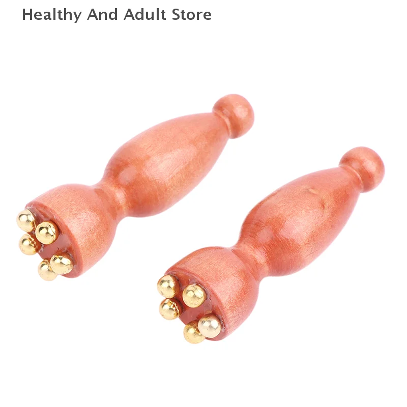 2 قطعة يده لوتس البذور الجمال المهنية سبيكة خشب الورد الوجه غواشا أداة العين الاسترخاء بقعة خطوط الطول تدليك نقطة الوخز