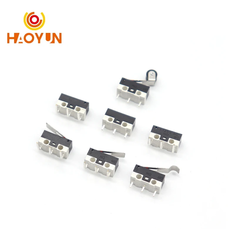 【50-30PCS】Micro Limit Switch Momentary Push Button 1A 125V AC Mouse Switch 3Pins Long Handle Roller Lever Arm SPDT 12X6X6M
