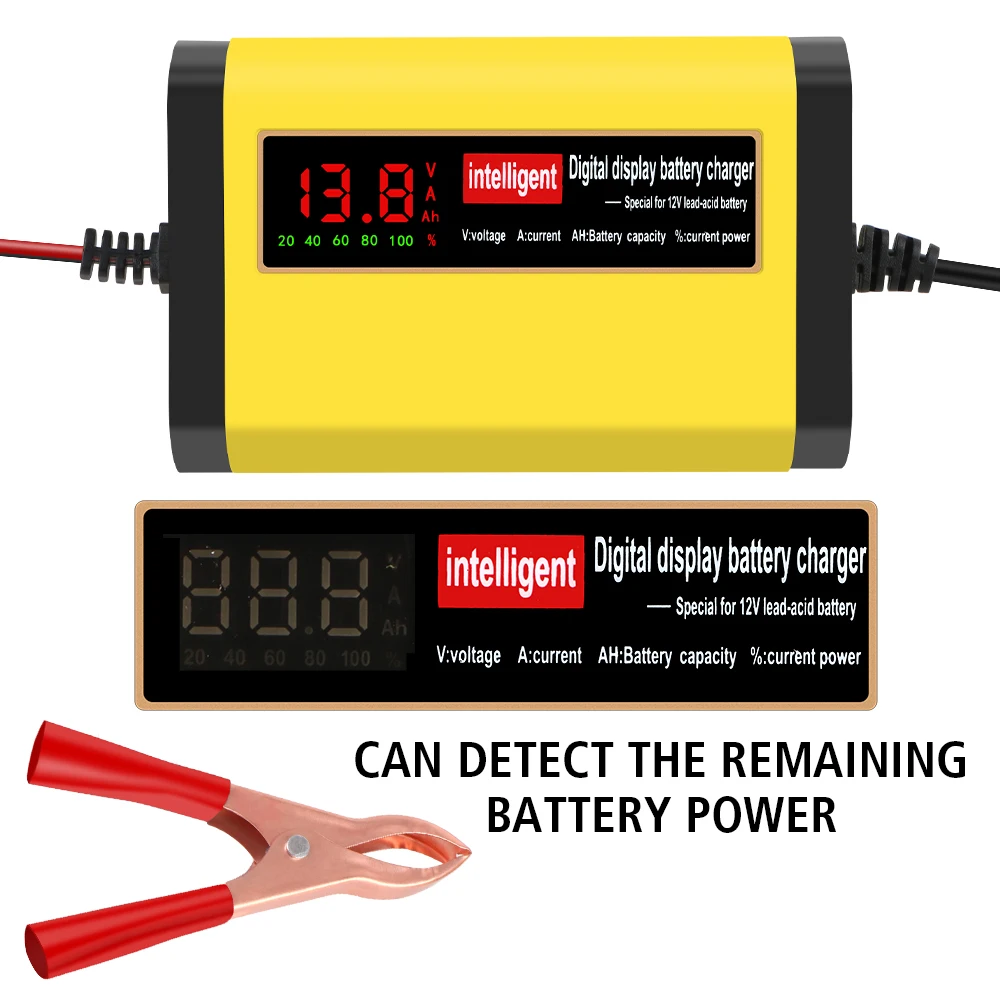 3 مراحل حمض الرصاص AGM جل شواحن البطاريات شاحن بطارية السيارة اكسسوارات السيارات