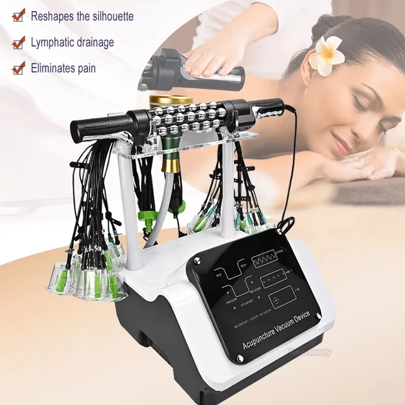 Vacuum Cavitation Infrared Guasha EMS RF Ball Rolling Massage System Body Slimming Machine Skin Tightening Detox Face Skin