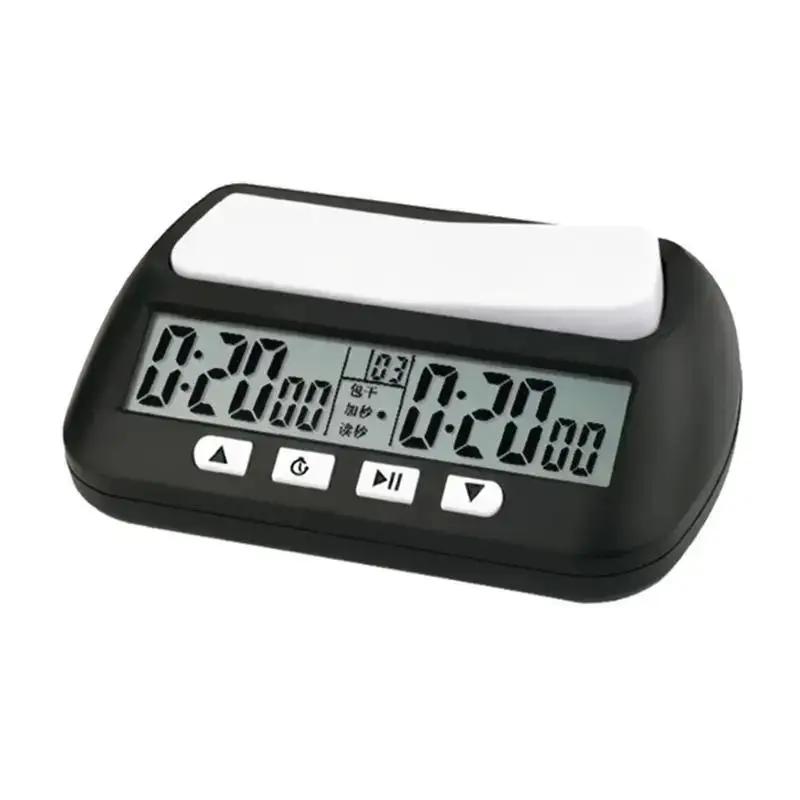 

Professional Chess Clock Compact Digital Watch Count Up Board Meter Bonus Hour Competition Game Down Electronic Timer