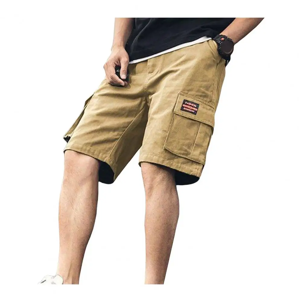 Pantaloncini Casual con tasche pantaloncini larghi da uomo pantaloncini Cargo taglie forti traspiranti Multi tasca ad asciugatura rapida per comodi