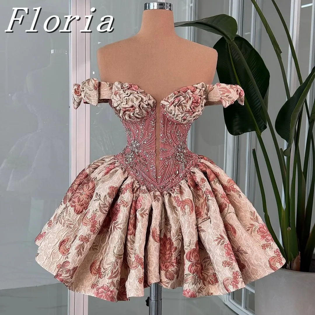 

Sexy Deep V-Neck Short Sequined Prom Dress Off The Shoulder Crystals Corset Graduation Dresses 2025 Sparkly Homecoming Dress