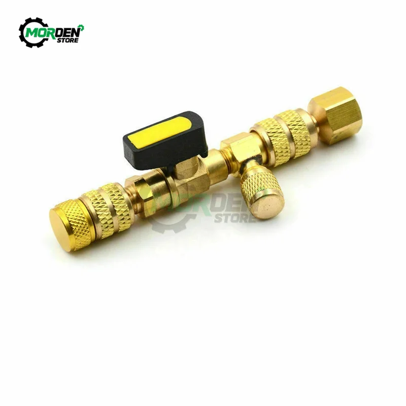 Outil d'installation de dissolvant de noyau de Valve, outil à main de double taille SAE 1/4 & 5/16 pour R404A R407C R134A R12 R32 cvc