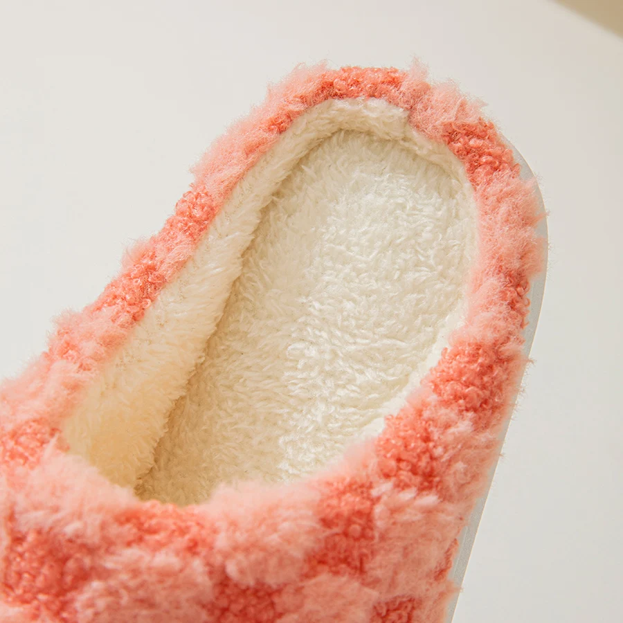 Cotton Slippers for Women Winter Home Indoor Home Warm Non-Slip Thick Bottom Couples New Wool Slippers for Men Autumn and Winter image 6