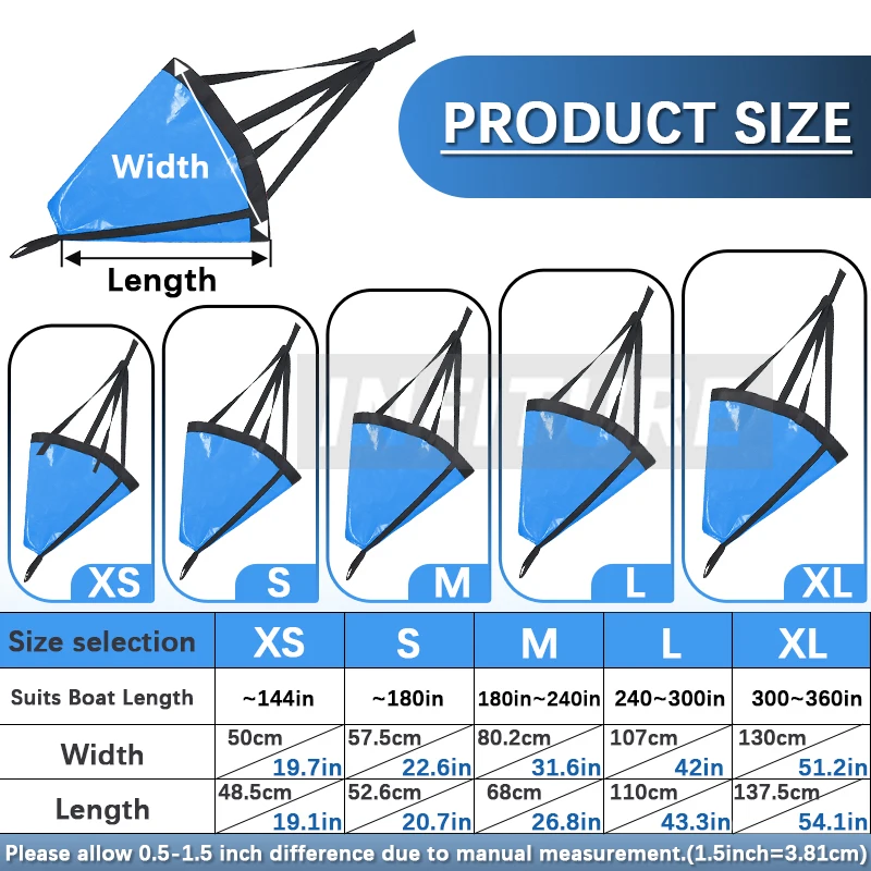 

Морской дрейфовый шар-привязь (дрог) 32/42 дюйма с буксировочным тросом 30 футов для каяка, буй-шар для рыбалки с лодки, троллинговый шар-привязь
