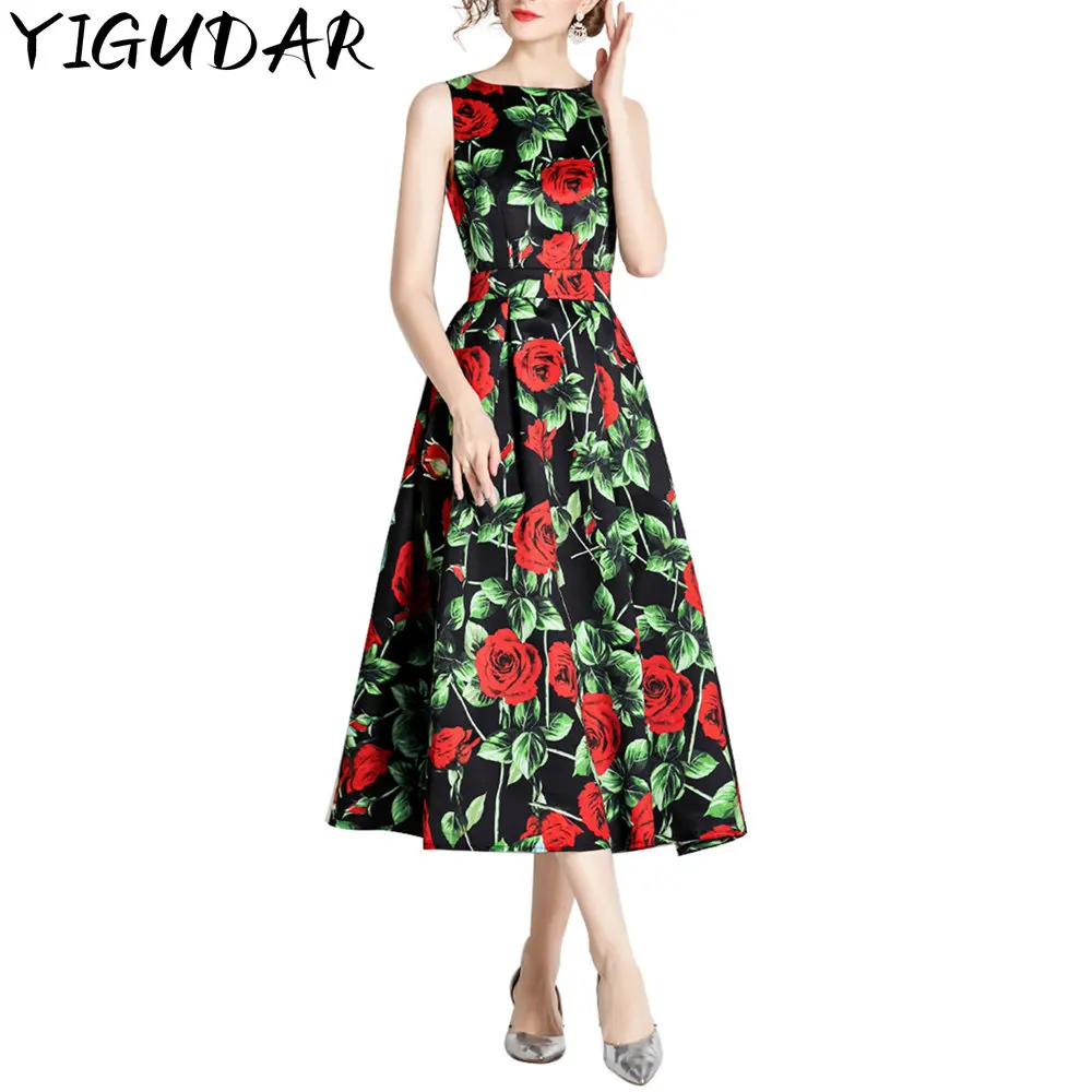 Robe courte à imprimé Floral pour femmes, style Boho, Mini, sans manches, ceinture suspendue, imprimée, taille repliée, mode été 2023