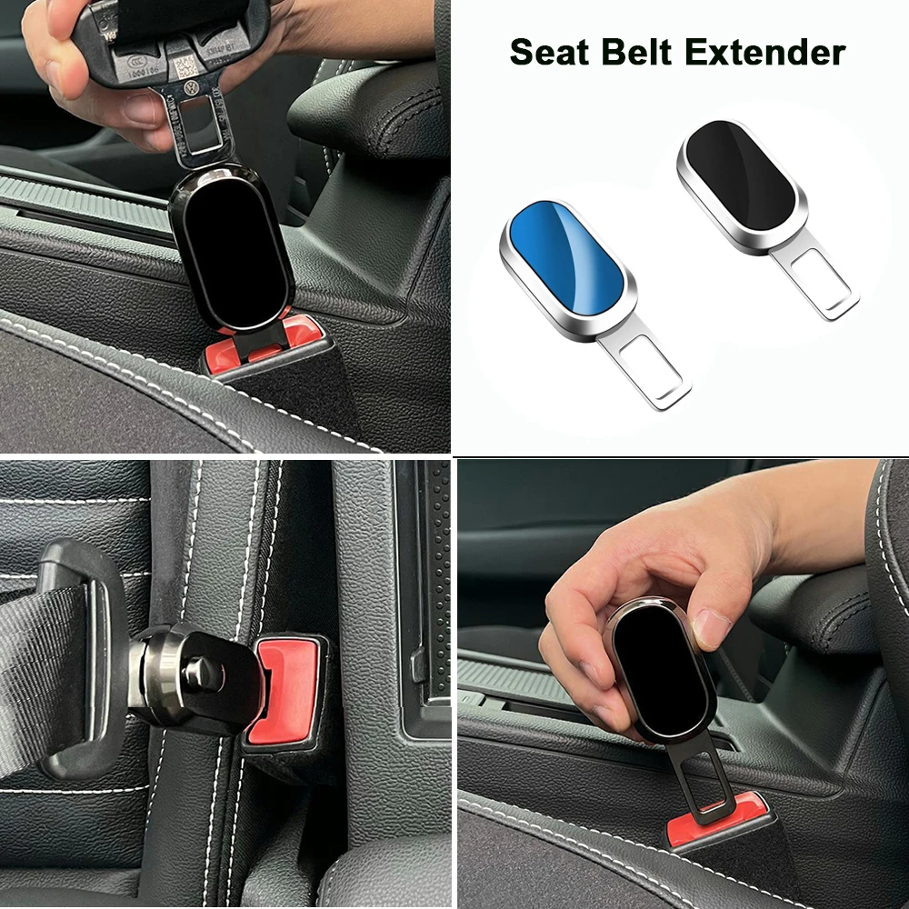 Car Seat Belt Clip Buckle Extender Metal deadbolt For Tesla Porsche Mercedes Benz BMW Audi Honda Nissan Ford Land Rover Toyota