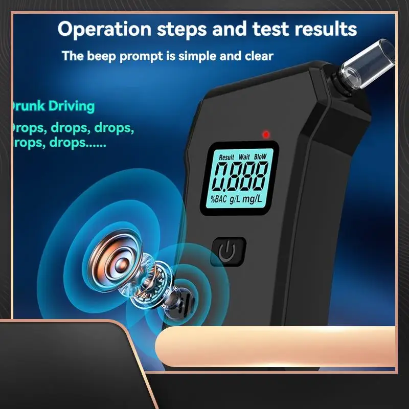 

Цифровой тестер алкоголя в выдыхаемом воздухе, автомобильный алкотестер, ЖК-экран, измеритель алкоголя, тест на алкоголь, портативный анализатор вождения в память-N34R