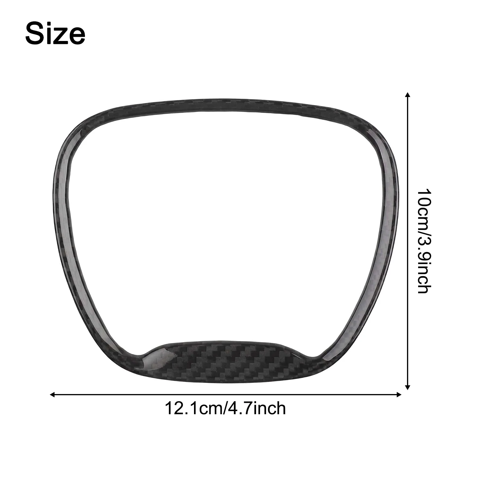 Vehicle Accessory Carbon Fiber Steering Wheel Interior Upgrade Scratch Protection Glossy Finish Robust Construction