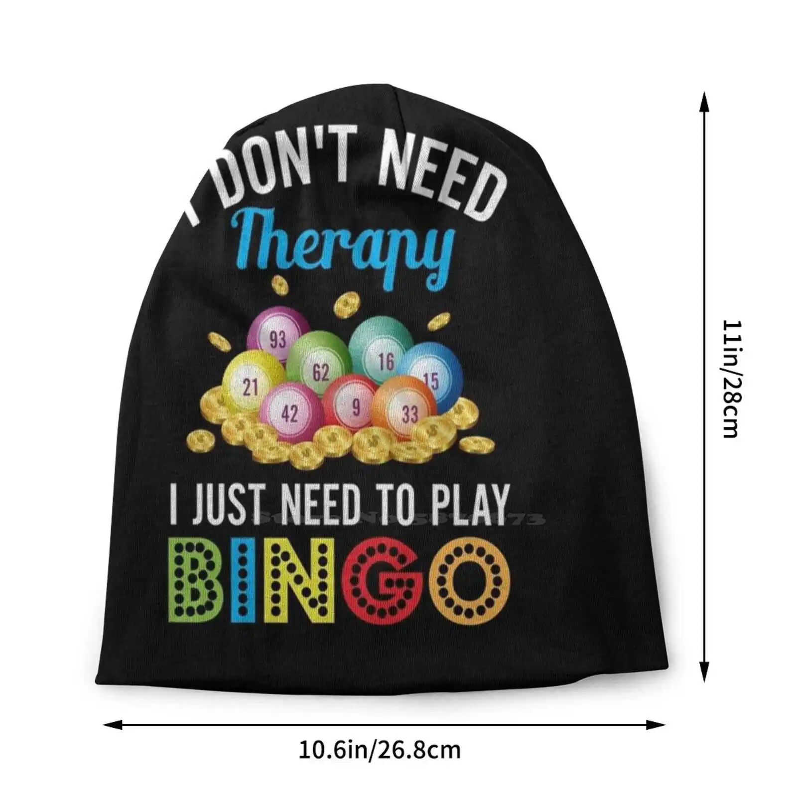 I Just Need To Play Bingo Knitted Hat Warm Beanie Outdoor Caps Funny Bingo Lover Bingo Queen Gambling Bingo Fan Bingo Game