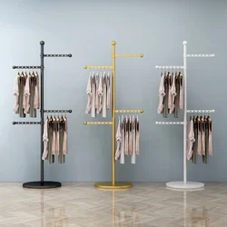 Bathroom Girls Aesthetic Clothes Rack Boutique Pole Jacket Gold Minimalist Coat Hanger Stand Hat Kledingrek Hallway Furniture