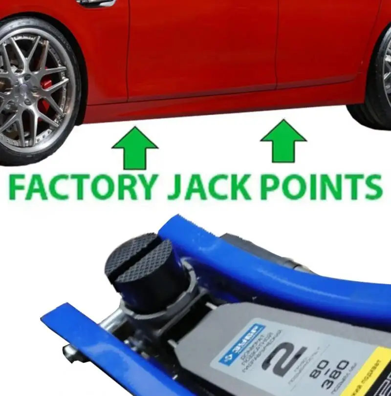 Floor Slotted Car Rubber Jack Pad Frame Protector Adapter Jacking Tool Pinch Weld Side Lifting Disk For Audi Mercedes Ford Lada