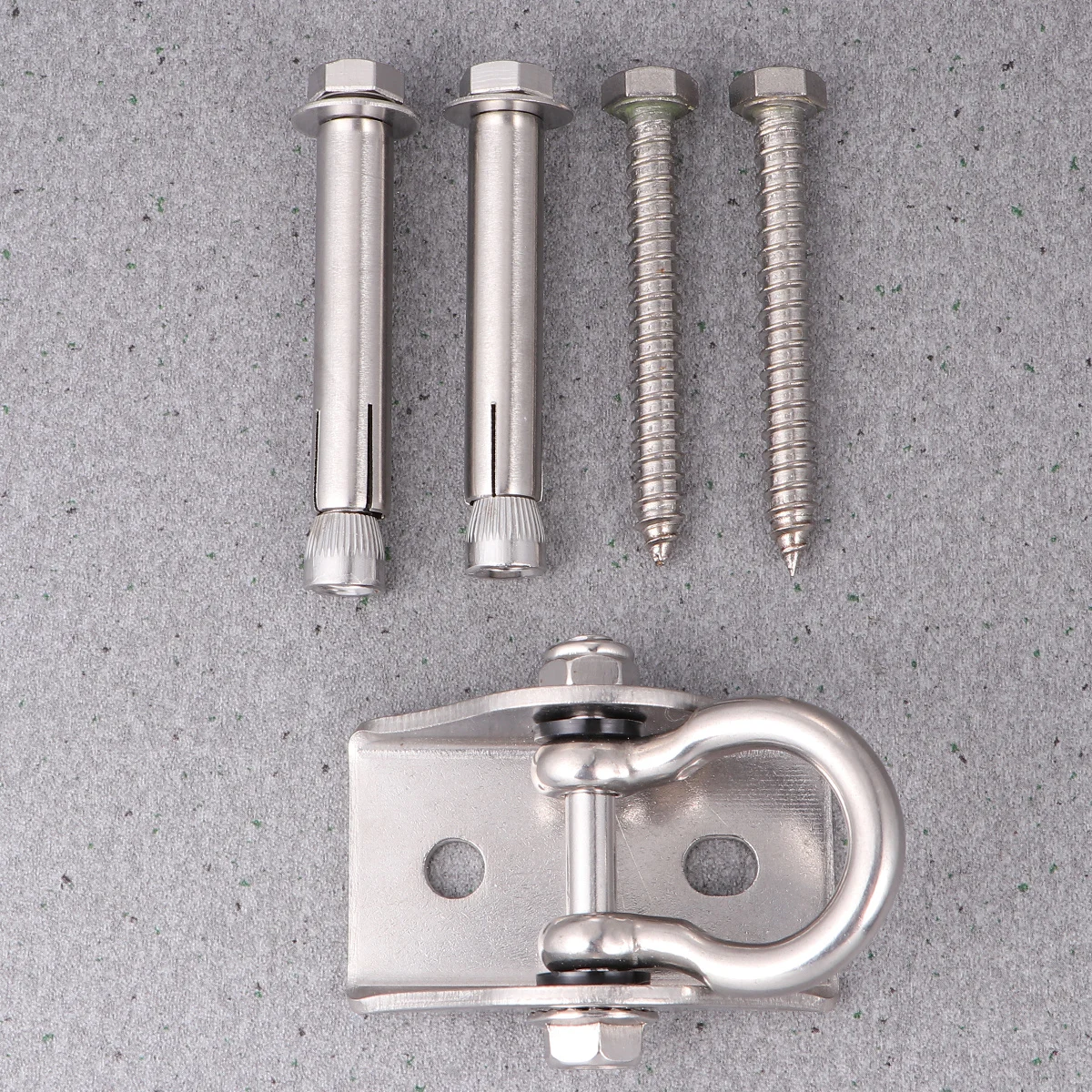 

1Set Heavy Duty Hammock Swivel Hook Full Welding Stainless Steel Hanging Seat Hook Rotates 360 Degrees for Swing Chair Porch