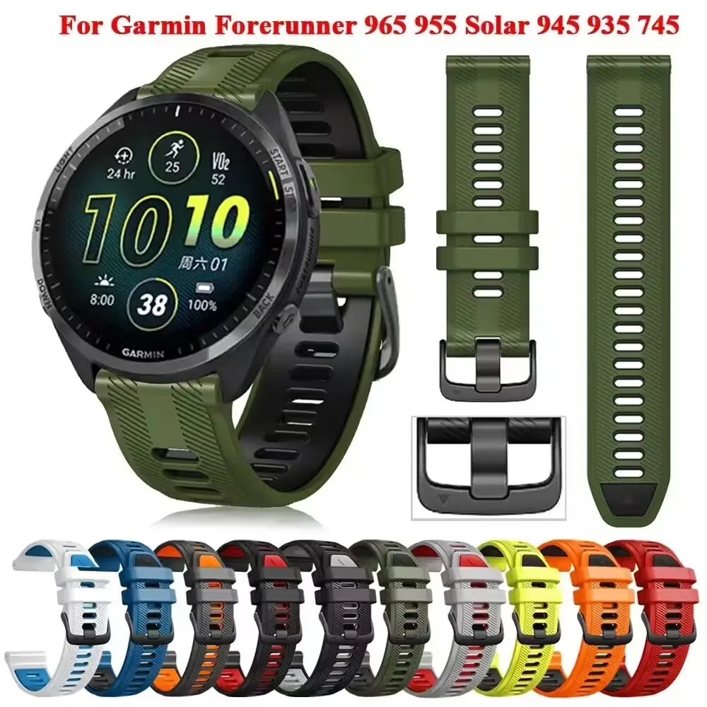 

For Garmin Forerunner 970 965 Watchband 22mm Quality Silicone Watch Band fit Forerunner 945 935 Watch Strap Replacement