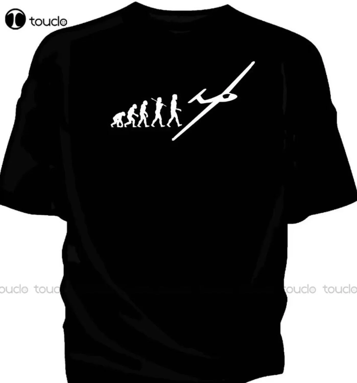 T-shirt col rond pour hommes, design Glider Gliding Evolution Of Man, en ligne, Xs-5Xl, unisexe, Aldult, pour adolescents, nouvel arrivage