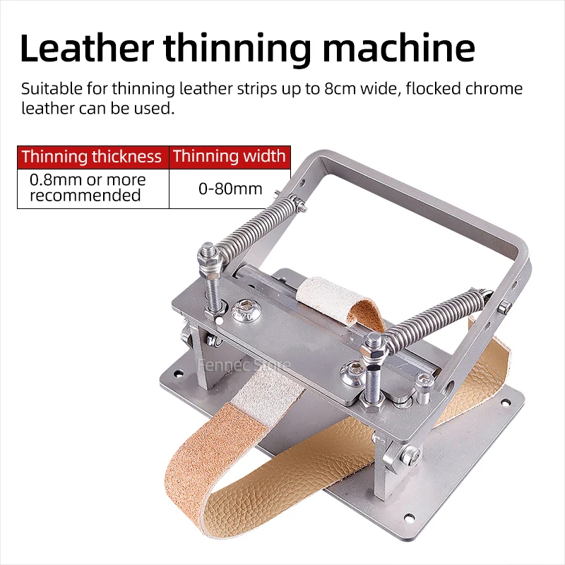 Manual Leather Peeler Stainless DIY Leather Strips Belt Manual Cowhide Leather Splitter Machine Cutting Peeler Roller Tool