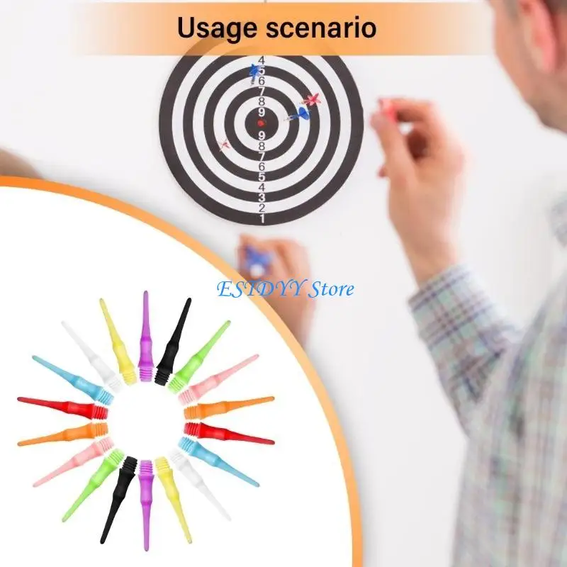 مجموعة G6DE مكونة من 50 قطعة من رؤوس رمي السهام الناعمة ونصائح رمي السهام الناعمة وملحقات السهام
