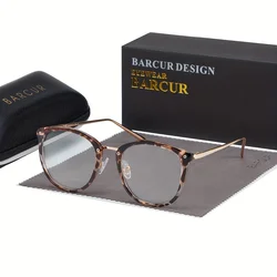 BARCUR Fashion Retro Women Reading Glasses with Multiple Degrees to Choose Metal Frame Transparent glasses Reading Glasses Men