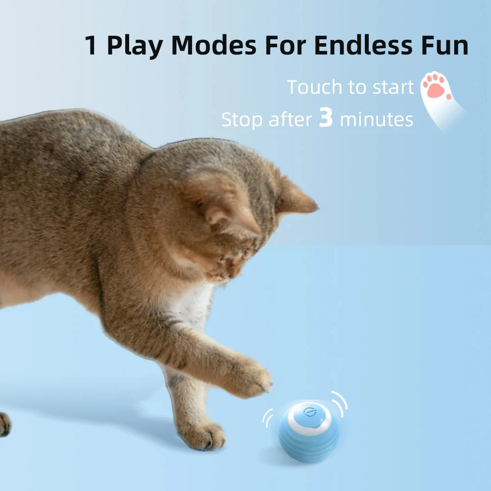 

Hot selling cat interactive ball, intelligent cat and dog toy, electronic interactive indoor automatic rolling game accessories