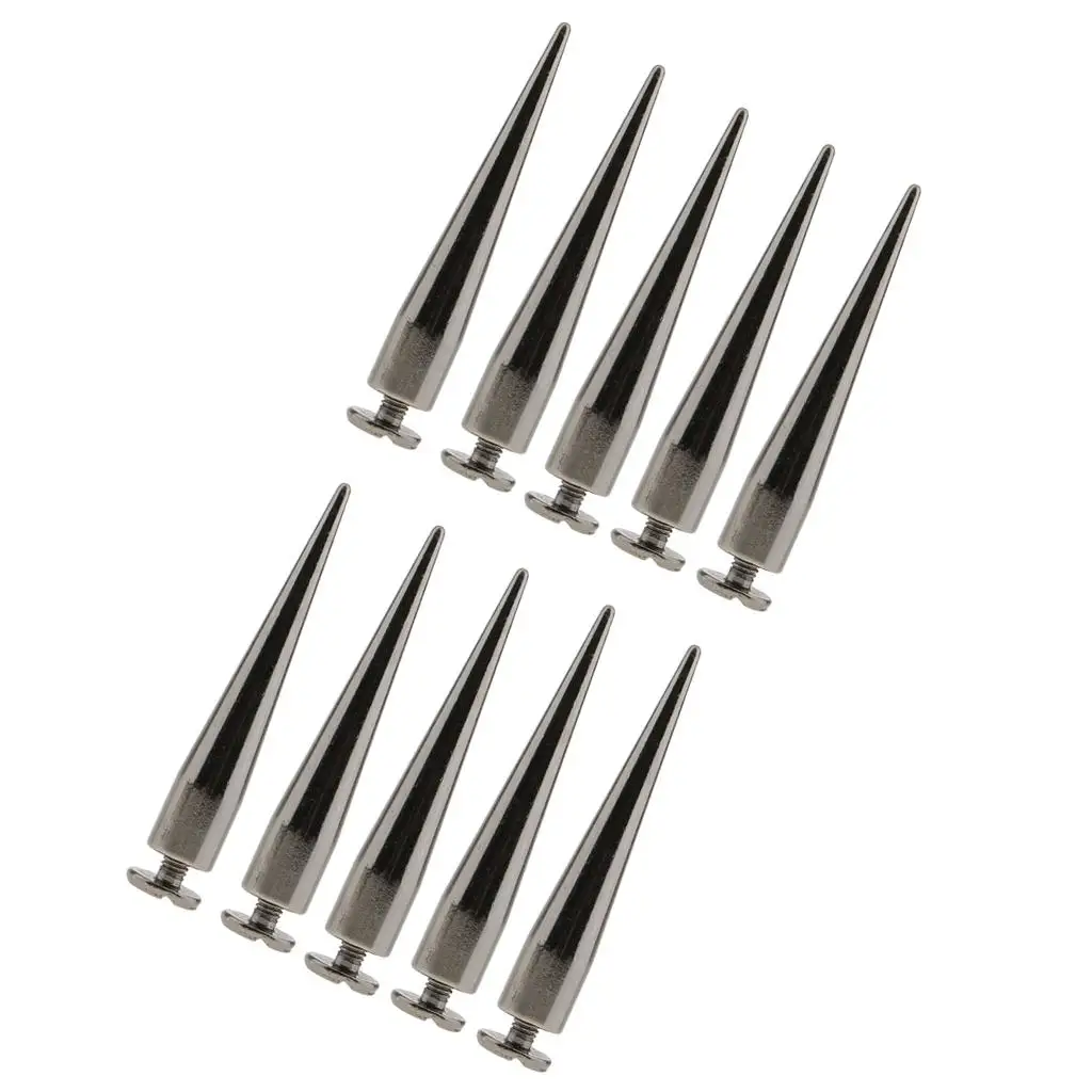 Punk Style Cone Rivet Metal Leather Studs Screw Spots Bullet Craft Supplies for DIY Handbags Shoes Belts Clothing