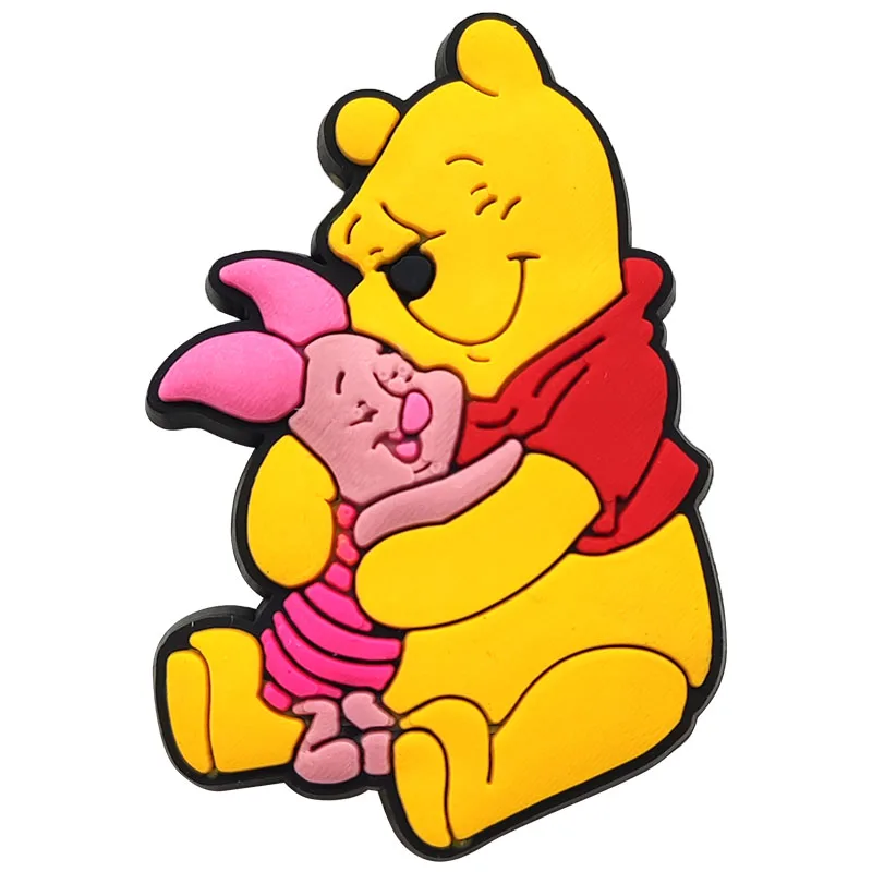 MINISO Disney Winnie Pooh ciondoli per scarpe scarpe da cartone animato accessori per la decorazione fai da te classico zoccolo sandalo fibbia regali per bambini