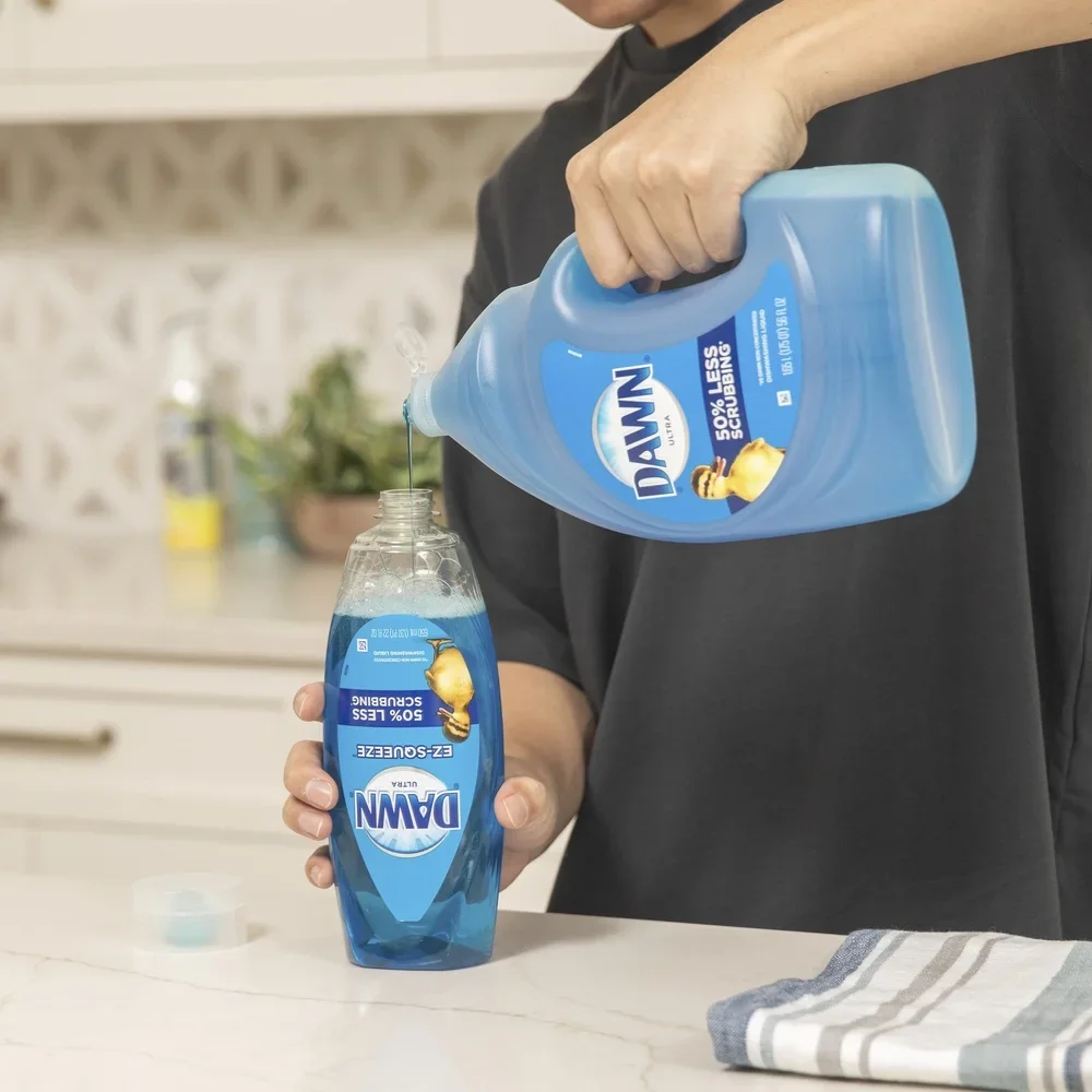 صابون الأطباق الفائق، إزالة الشحوم المركزة، 38 أونصة، تركيبة قوية قابلة للتحلل البيولوجي، آمنة #5