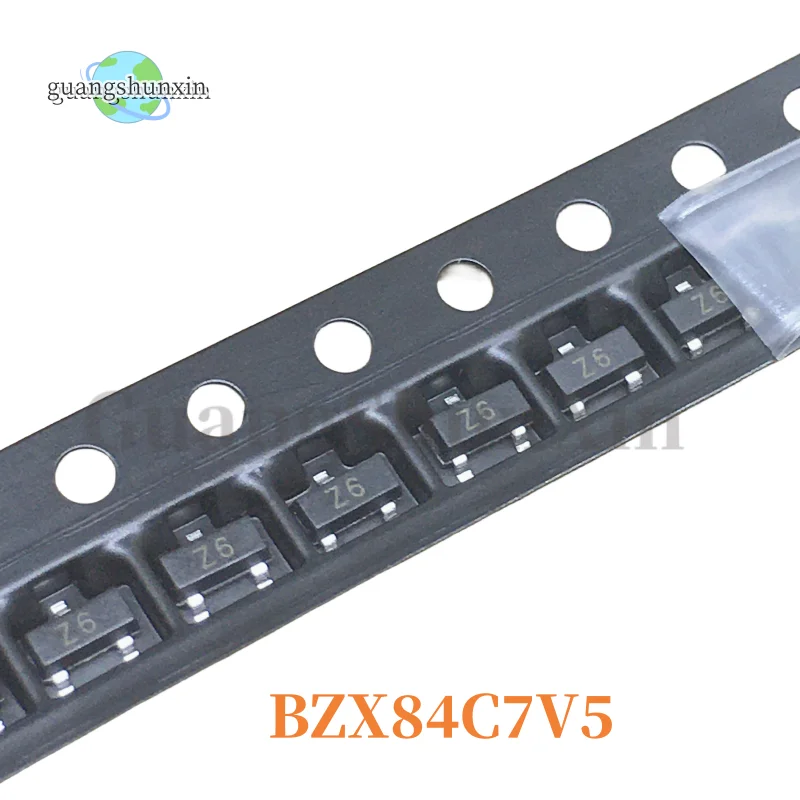 100Pcs BZX84C16 BZX84C20 BZX84C15 BZX84C12 BZX84C10 BZX84C6V8 BZX84C8V2 BZX84C9V1 BZX84C7V5 BZX84C24 SOT-23 IC Chip In Stock