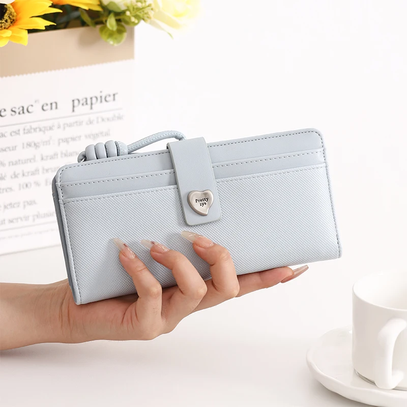 Long Wallet Women's Ins Fashion All-Match Multi-Functional Handbag Large Capacity Women's Mobile Phone Bag ID Card Bag Integrate