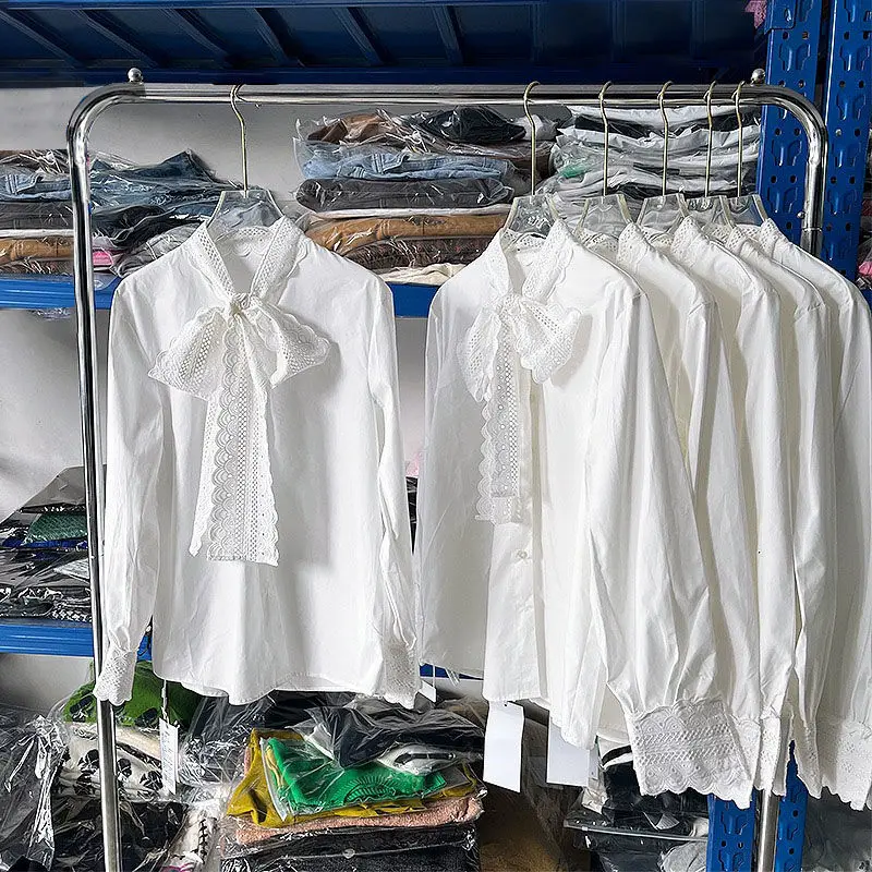 

New Elegant All-match White Shirt Women Autumn Loose Blouses Fashion Sweet Trend Bow Blusas Mujer Bow Shirts Camisas