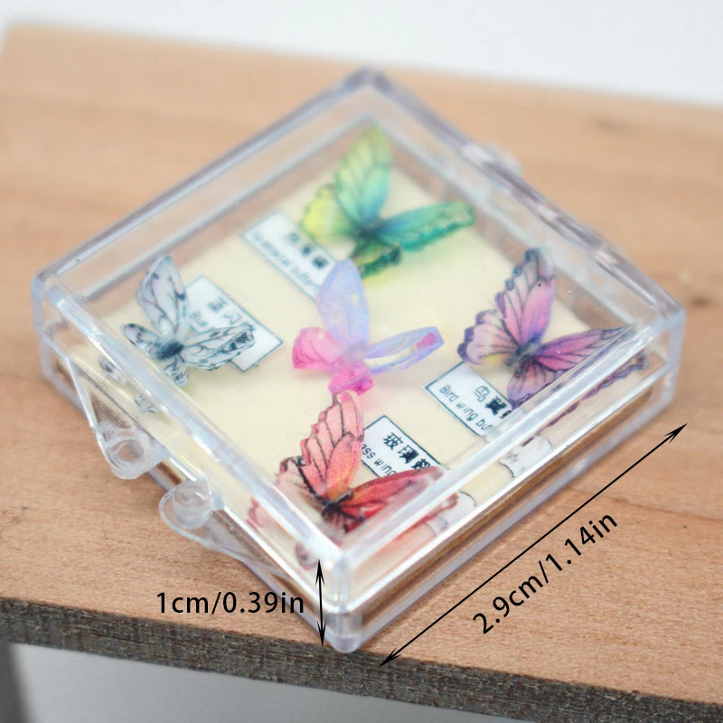 1:12 Dollhouse Miniature Furniture Simulated Butterfly Specimen Box for Study Room laboratory Decor Doll House Accessories Toy
