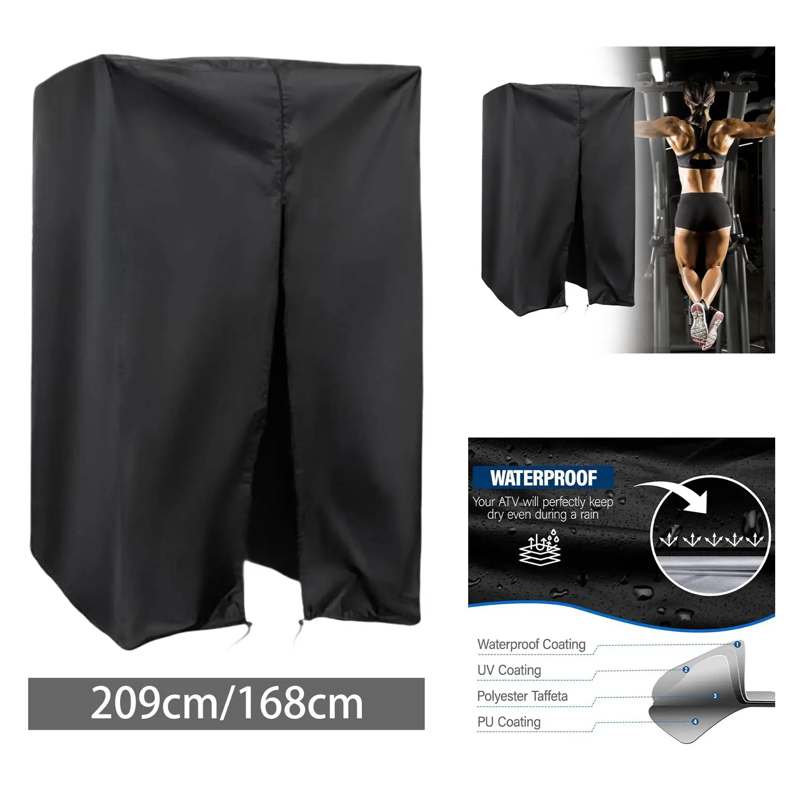 Protective Cover for Pull Ups Bar Station Dustproof Sturdy Men Women Premium Practical Multifunction Nylon Gym Equipment Cover