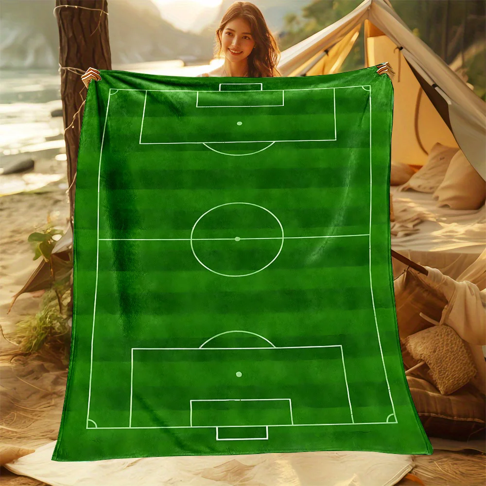 Waterproof Outdoor Camping Picnic Soccer Football Field Blanket Throw for Beach Sports Activities Kids Fun Decoration Gear