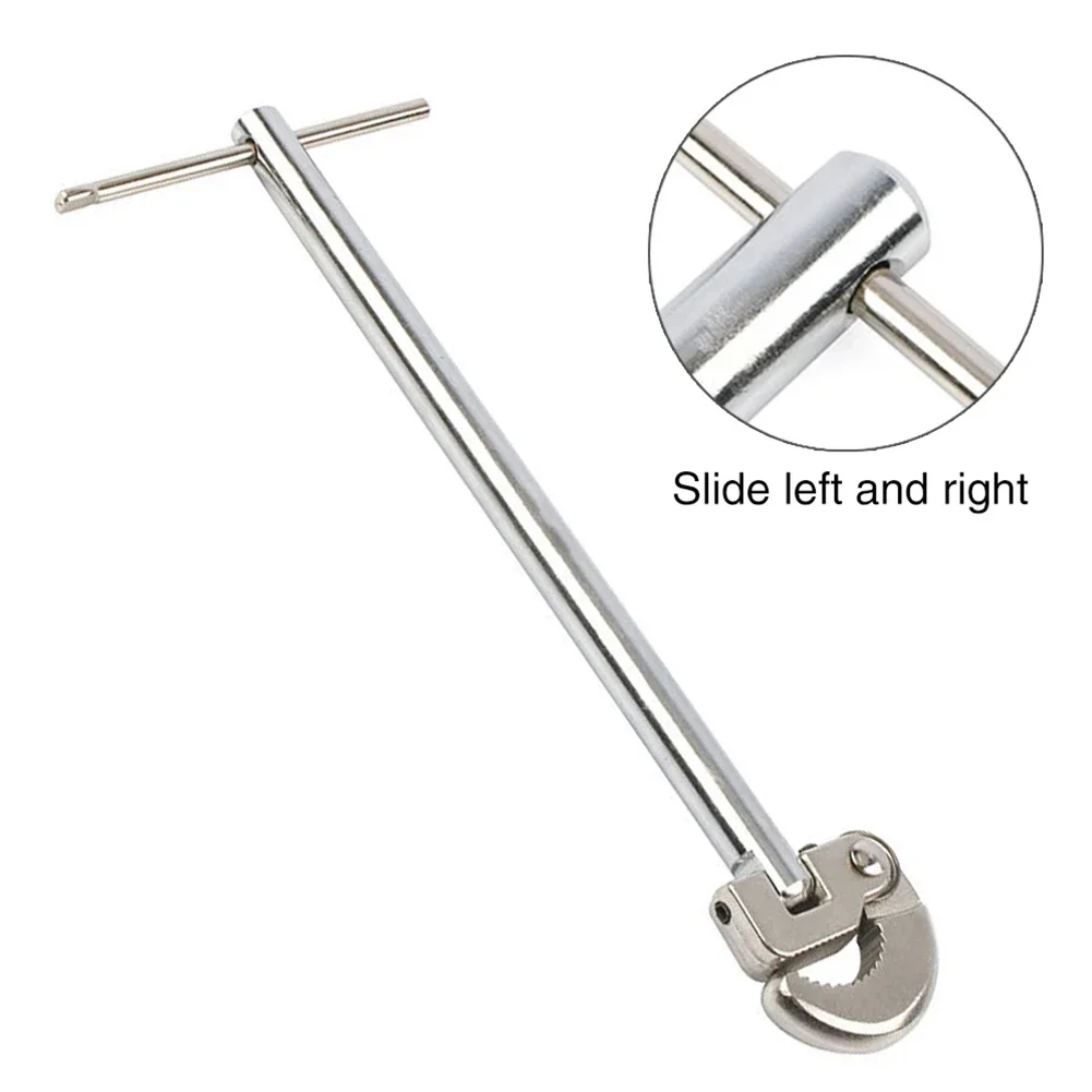 

Basin Wrench Flexibility and Convenience with 180° Rotation Basin Wrench for Portable Manual Sink Bathtub Faucet