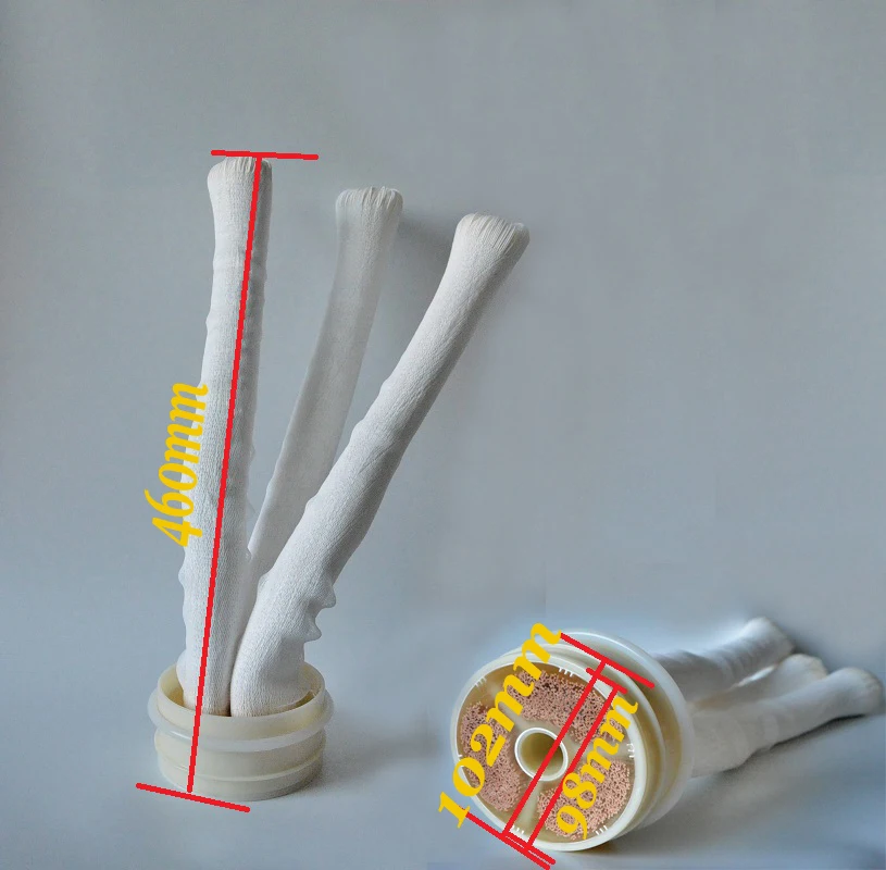 

Мембранный фильтр T-типа, 2000 л/ч, внешнее давление, 0,01 микрон, моющийся, из ПВДФ, сменный/картриджный, Ди:102*460 мм