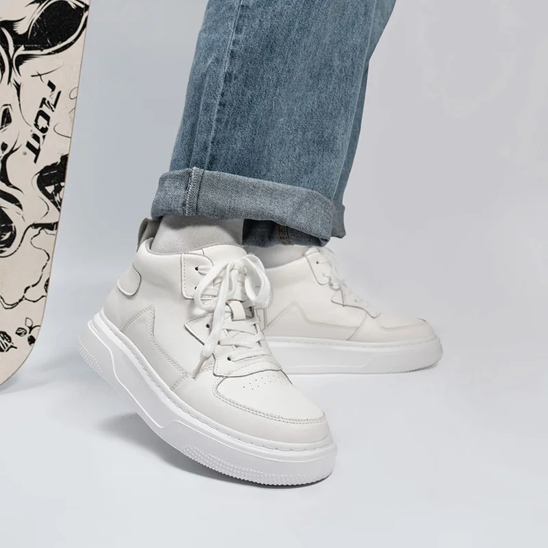 6cm 8cm Platform Elevator Shoes Men Lifting Board Shoes Women Chunky Height-Increasing Sneakers Enhancing Increase Casual Shoes
